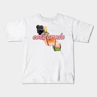 California USA map Kids T-Shirt